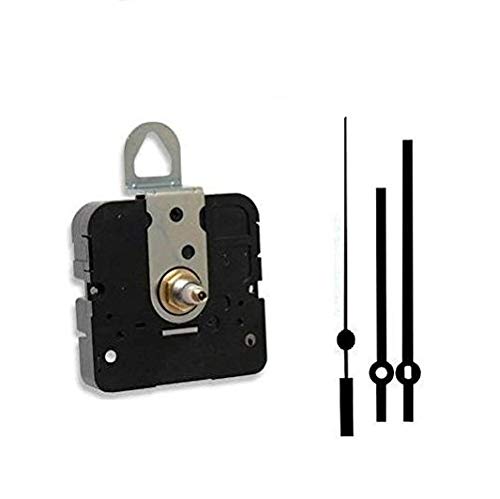 Takane Quartz Clock Movement Mechanism with 4" Straight Hands, U.S.A. Made (7/16" Threaded Shaft for dials up to 1/4" Thick)