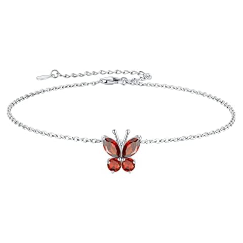 SILVERCUTE Sterling Silver Butterfly Anklet Cover
