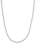 FaithHeart Catenina Uomo Collana Uomo 3mm 50cm, Catena Serpente Acciaio Inox, Chiusura Comoda e Veloce, Collane Ciondolo Impilate
