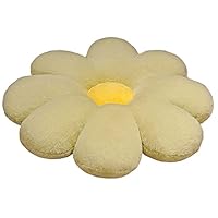 Cuscino Fiore Morbido - Cuscino Seduta Per Divano, Letto O Auto, Peluche Decorativo (40 Cm, Rosa Bianco) - Foto 8