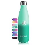 ★ MATERIAL 100% LIBRE DE BPA: la mayoría de las botellas de agua de plástico más baratas absorben los químicos y alteran el sabor de su bebida cuando se rellena. ¡La botella de agua de acero inoxidable KollyKolla se fabrica utilizando un cuerpo de botella de acero inoxidable de primera calidad y una tapa sin BPA, sin ftalatos, plomo u otro material de toxina para la botella de agua más segura que no absorberá sustancias químicas!