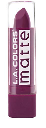 Image of L.A. COLORS Matte Lip Color, Stay Put Plum CML513
