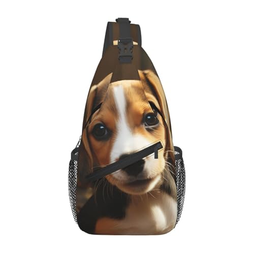 Bolso tipo crossbody con diseño de Beagle para senderismo miniatura 1