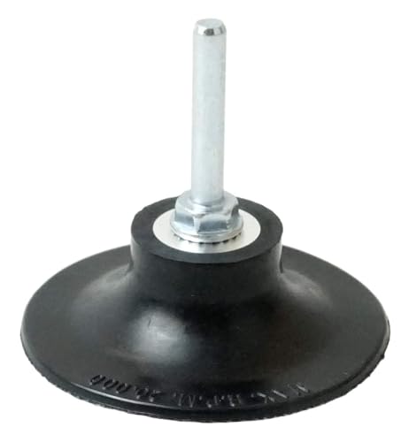 Image of Weiler 51551 Tiger 1 /4 inch Stem, 2 inch Diameter, Non-Woven Surface Conditioning Plastic Button Style Back-Up Pad