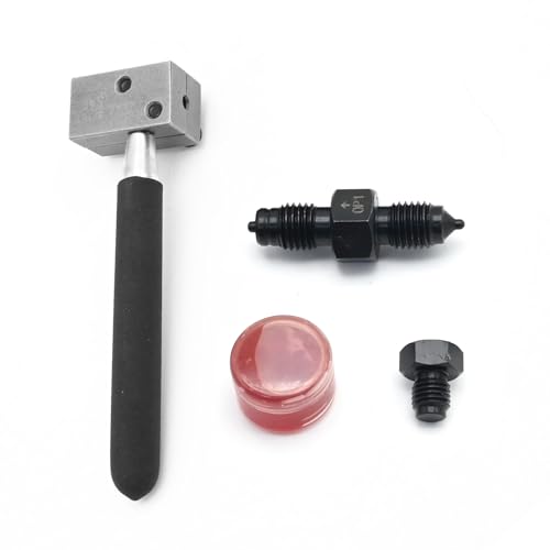 Image of Hoypeyfiy Double Flaring Tool Kit with Removable Handle for 3 /16 inches Brake Pipe 45 Degree Flare for Vehicle Brake Lines Repairing Double Flarer