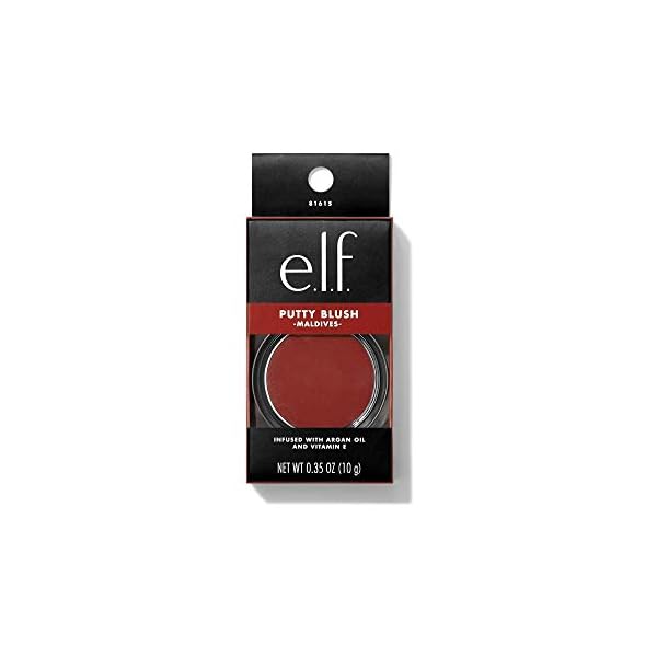 elf-Putty-Blush-Creamy-Ultra-Pigmented-Formula-Infused-with-Argan-Oil-Vitamin-E-Maldives-035-Oz-10g e.l.f. Putty Blush, Creamy & Ultra Pigmented Formula, Infused with Argan Oil & Vitamin E, Maldives, 0.35 Oz