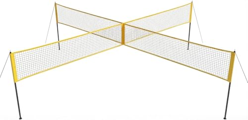Filet de volleyball pour 4 personnes GarveeLife avec sac de transport