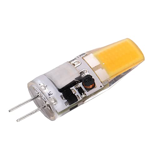 Generic G4 LED COB �d�������P�x 5 ���b�g�V�����f���A�V�䃉���v�p AC/DC 12V �V���R�[�� 1.7x0.5in �ƒ�p�Ɩ� (�E�H�[���z���C�g)