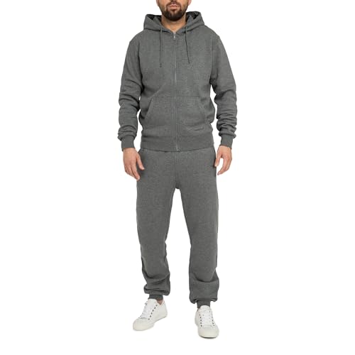 Basisstoff Laufkumpel Herren Jogging Anzug Dunkelgrau Gr. XL Basisstoff Laufkumpel Herren Jogging Anzug Dunkelgrau Gr. XL
