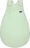 Alvi Baby Mäxchen Außensack quilt türkis/Ganzjahresschlafsack mitwachsend/Babyschlafsack größenverstellbar/Alvi Kinderschlafsack ohne Ärmel/für Jungen und Mädchen ab 0 Monate