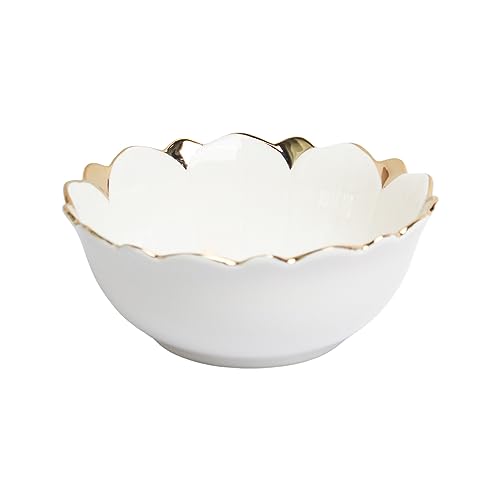 Image of MARKET 99 Antique Off-White Ceramic Serving Dish | Multipurpose Bowls for Vegetables, Soup, Salad, Pasta & Oatmeal | Luxury Serveware for Diwali, Eid, Holi & Everyday Stylish Table Setting