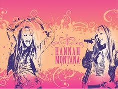 Hannah Montana Plastic Tablecover
