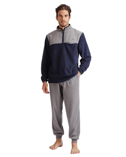 ADMAS MAGNIFIC Pijama Calentito Micropolar Manga Larga Sport para Hombre