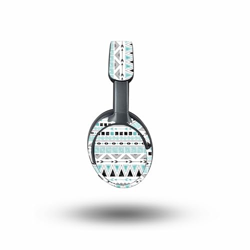 Image of MightySkins Carbon Fiber Skin Compatible with Bose QuietComfort Ultra - Turquoise Tribal | Protective, Durable Textured Carbon Fiber Finish | Easy to Apply