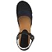 BJORK Swedish Comfort Mila Low-Heel Wooden Clog Sandals (EU-38, Black-Navy)