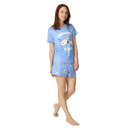Peanuts Women's 2-Piece Pajama Set, Soft & Comfortable Nightwear for Adults, Top & Bottom Duo2
