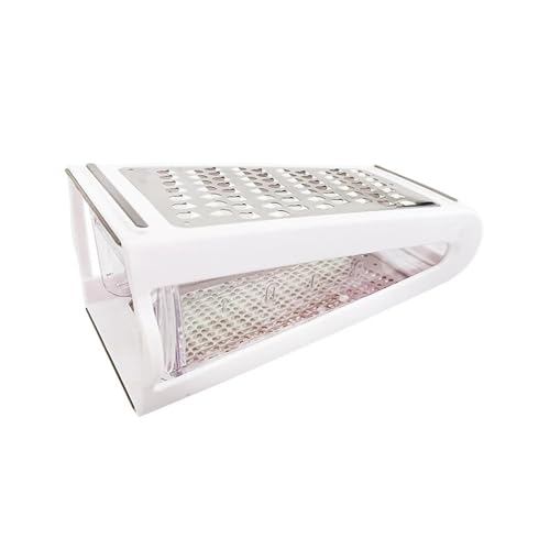 Rallador de queso de acero inoxidable doble cara con caja miniatura 2