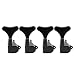 Musiclily 4-in-line Sealed Bass Tuning Pegs Keys Machine Head Tuners Set Right Hand for Gotoh Style Bass,Black