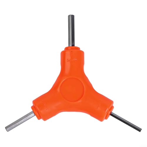 Hex Key Set, L-Shape Allen Wrench 3-in-1 with 2.5-3-4 mm, 3-4-5 mm, 4-5-6 mm, 5-6-8 mm Sizes, Chrome Vanadium Steel Hexagon Wrench for Bicycle Maintenance Tools(3-4-5MM)