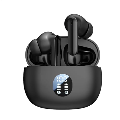 Wireless Earbuds Noise Cancelling - Led Display Waterproof Stereo, Sound Earphones | highquality Cordless Earbuds Gym, Swimming Cycling Walking, Driving Wireless Earphones Mic Calls Music