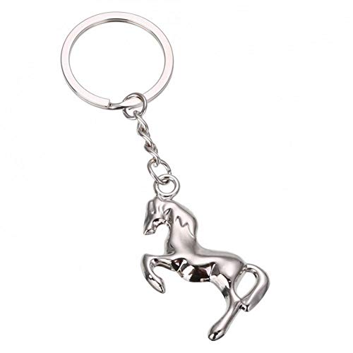 Preisvergleich Produktbild GMTEXTILES Metall niedlichen Pony Schlüsselbund Schlüsselring Frauen Mädchen Handtasche Anhänger Tier Zubehör Auto Schlüssel Zubehör