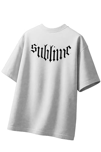 Image of Men's Oversized T-Shirt, 100% Cotton, Round Neck, Short Sleeve, Printed Chest and Back, Casual Summer Wear, S to 3XL