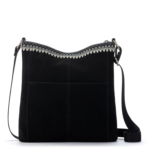 Image of The Sak Lucia Leather Crossbody Purse - Premium Leather Women's Handbag for Everyday & Travel - Cross Body Bag With Zipper