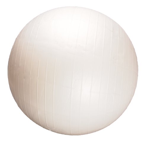 キャプテンスタッグ フィットネスボール 55cmポンプ付 パールホワイト MH-6948