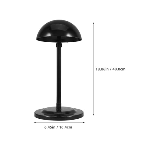 Support télescopique pour chapeaux réglable hauteur base ronde 4 pces