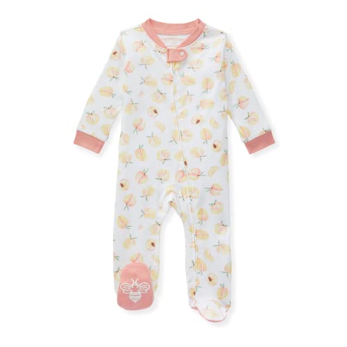 Image of Burt's Bees Baby unisex-baby Sleep & Play, Organic One-piece Romper-jumpsuit Pj, Zip Front Footed Pajama