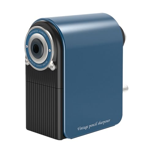 Deli 7-Setting Professional Art Pencil Sharpener, Hand Crank Adjustable with Safety Blade – Sharpen Graphite, Charcoal & Colored Pencils – Durable for Classroom, Office, Students, Artists