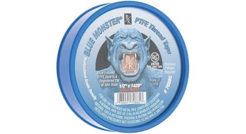 Image of LS Larsen Strings Mill Rose Blue Monster Blue 1429 in. L x 1 /2 in. W Thread Seal Tape