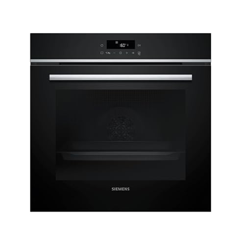 Siemens HB571ABS3 iQ300 Einbau-Backofen, 60 x 60 cm, LED-Touchbedienung, cookControl10, 3D-Heißluft, Umluftgrill, Schnellaufheizung, Pyrolyse, activeClean, Kindersicherung, Edelstahl Siemens HB571ABS3 iQ300 Einbau-Backofen, 60 x 60 cm, LED-Touchbedienung, cookControl10, 3D-Heißluft, Umluftgrill, Schnellaufheizung, Pyrolyse, activeClean, Kindersicherung, Edelstahl