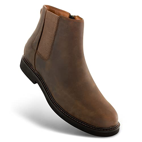 Apex Men's Logan - Chelsea Side Zip Boot - Brown - Brown4