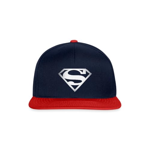 Spreadshirt DC Comics Originals Superman Logo Retro Snapback Cap, One Size, Navy/red