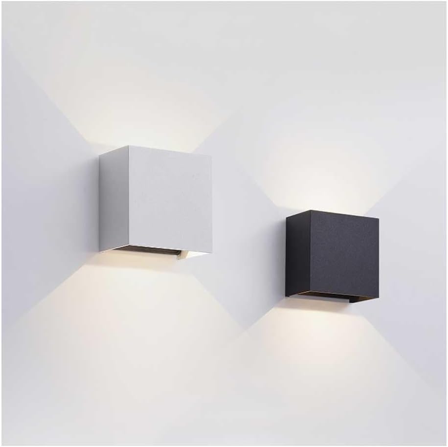 Wall Sconces Set of Two Modern LED Wall Lights Mini Wall Lamp Lighting Fixtures for Living Room Bedroom Hallway Staircase Outdoor Patios (Color : A+B-Natural Light-4000k)