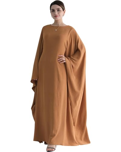Zofocy Muslim Prayer Dress Abaya Islamic Ramadan Robe Slightly Elasticity Garment Eid Clothes