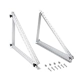 HQST Adjustable Solar Panel Tilt Mount Brackets, 28 inch Solar Panel Racks with Foldable Tilt Legs - Support up to 150 Watt Solar Panels for Boats, RV, Roof Off Grid System