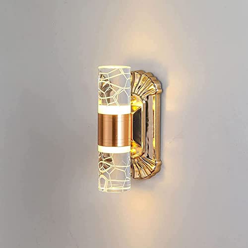 Lampara de pared para sala de estar y dormitorio tipo aplique LED 6W orientable de 3 colores
