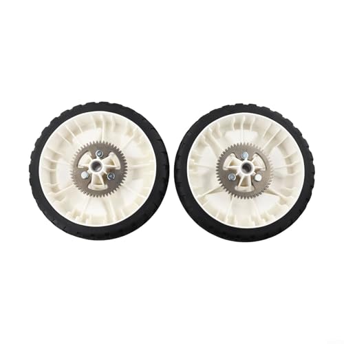 Lot de 2 roues motrices arrière de 20,3 cm pour tondeuse à gazon Toro 22 avec alésage 1/2 et engrenage à 52 dents de rechange pour modèles 137 4835 119...