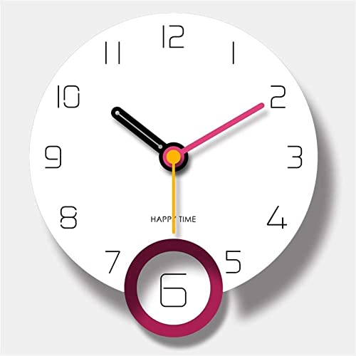 Pendule horloge muette XJBTBA au design art nordique et finitions minimalistes