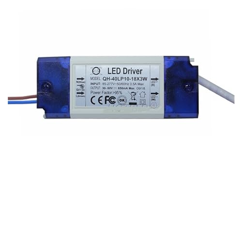 ���͗���d�� LED �h���C�o 600mA 3W 10W 20W 30W 40W 50W 60W1-2x3w 6-10x3w 10-18x3w 18-30x3W �����v�Ɩ��g�����X(10-18x3w DC30-60V)