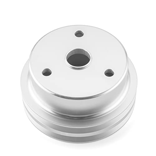 Weisen Alternator ＆ Crankshaft ＆ Water Pump V-Belt Pulley Kit Compatible With Sb Sbc Small Block Engines Chevy 283 302 305 327 350 400 Long Water Pump #TOP7