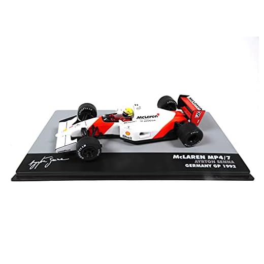 OPO 10 - Coche de Fórmula 1 1/43 Compatible con McLaren MP4 / 7# 1 Ayrton Senna Alemania GP F1 1992 (723)