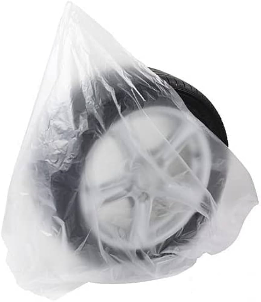 Amazon | タイヤ収納袋 乗用車用 マチ付き ポリ袋 タイヤの履き