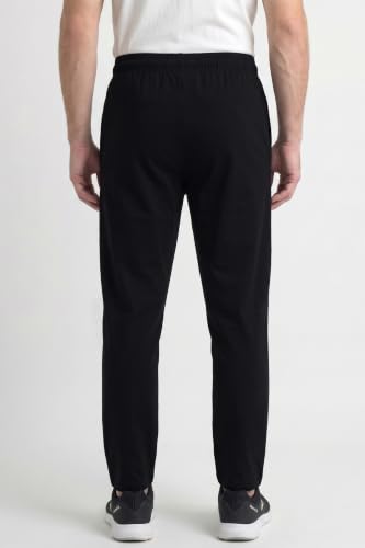 Image of Reebok Men's Woven Mesh Track Pants - Breathable Mesh Panels Gym Trackpants for Men | Training Running Payjama for Men | Athletic Pants - Elastic Drawcord Waistband