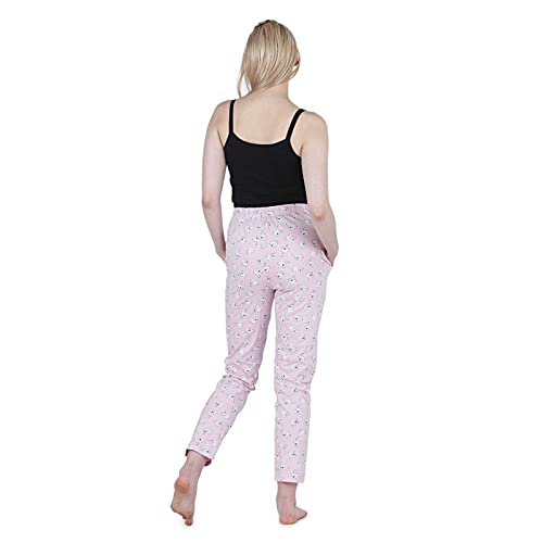 Image of Women's Cotton Printed Night Pyjama with Two Pockets