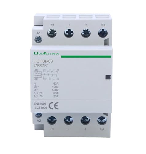 Contacteur modulaire HCH8s-63 4P 63A 2NO2NC AC 230V pour rail DIN