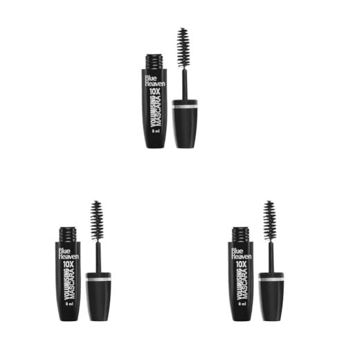 Image of Blue Heaven 10X Volumising Mascara | Waterproof & Smudge Proof | Light Weight Formula | Long Lasting Mascara for Women | Stays Upto 12 Hrs | 8ml (Pack of 3)