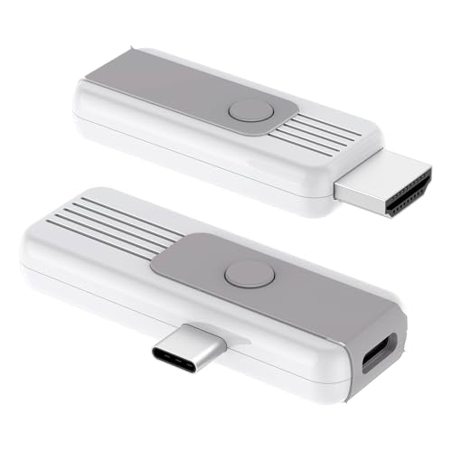 Wireless HDMI Transmitter and Receiver, Upgrade Type-C 3.1 Port Wireless Hdmi Plug & Play Portable...